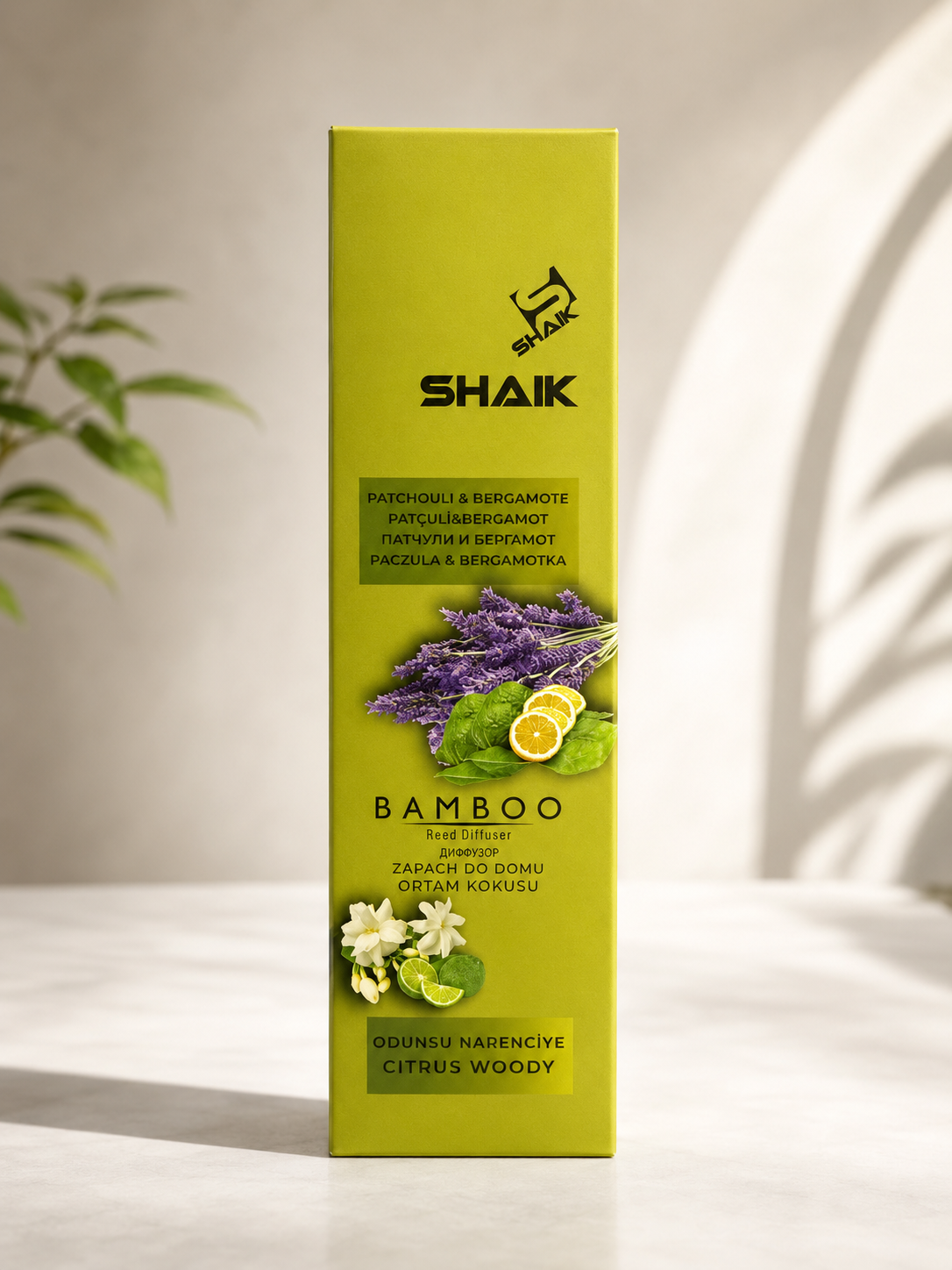 Dyfuzor zapachowy SHAIK Bamboo Patchouli & Bergamot – Citrus Woody 🌿🍋