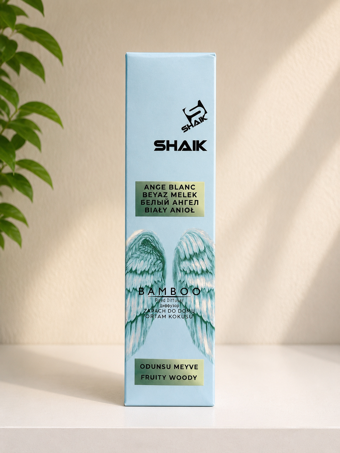 Dyfuzor zapachowy SHAIK Bamboo Biały Anioł – Fruity Woody 🤍🪽🌿