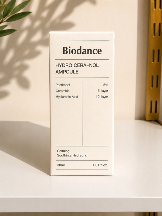 Biodance Hydro Cera-nol Ampoule – ampułka kojąco-nawilżająca 30 ml 💧🤍