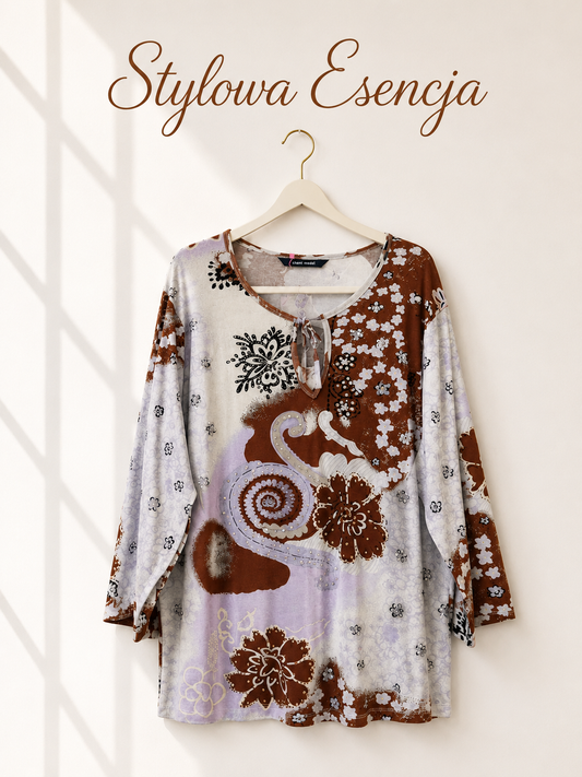 Bluzka tunika we wzory | East Coast / Evans | UK 22/24 / EUR 50/52