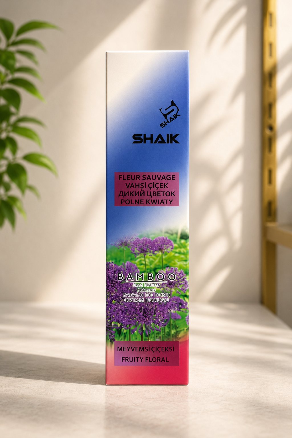 Dyfuzor zapachowy SHAIK Bamboo Polne Kwiaty – Fruity Floral 🌸💜🌿