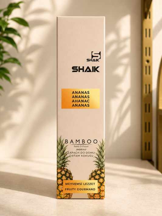 Dyfuzor zapachowy SHAIK Bamboo Ananas – Fruity Gourmand 🍍💛✨