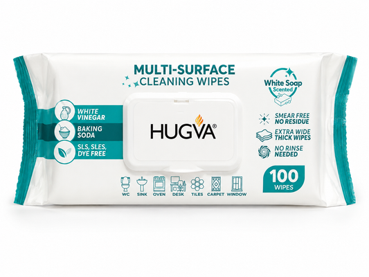 Chusteczki czyszczące do różnych powierzchni HUGVA – 100 szt. 🧼✨
