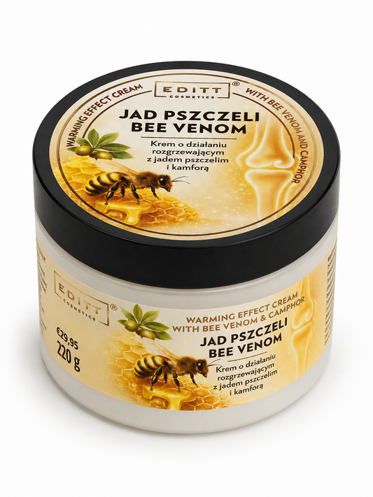 Krem rozgrzewający EDITT Cosmetics Jad Pszczeli 220 g 🐝🔥