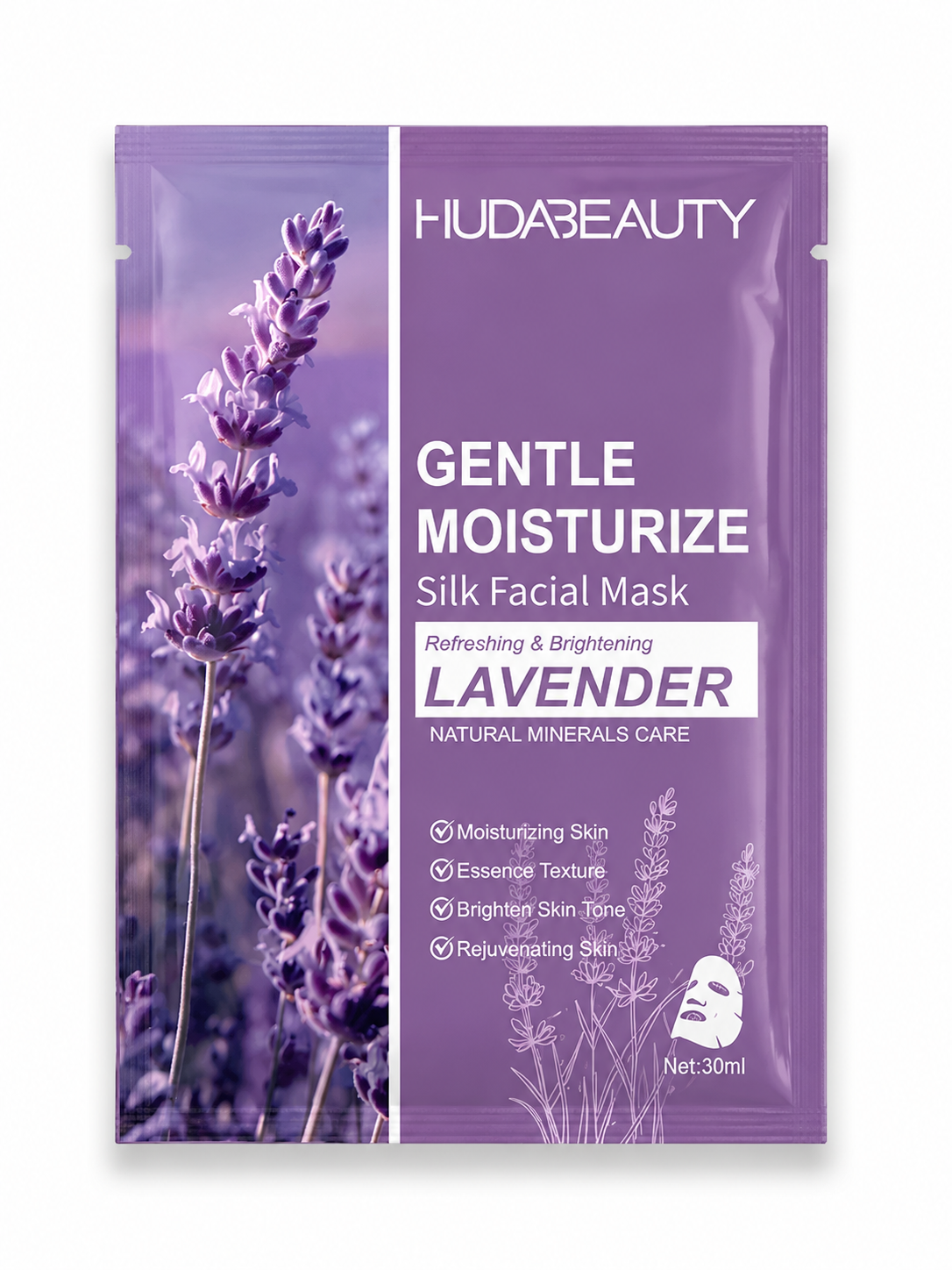 Maseczka w płachcie Lawenda – delikatnie nawilżająca 💜🌿